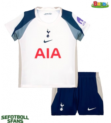 Tottenham Hotspur Hemmaställ Barn 2025-26 Kortärmad (+ Korta byxor)